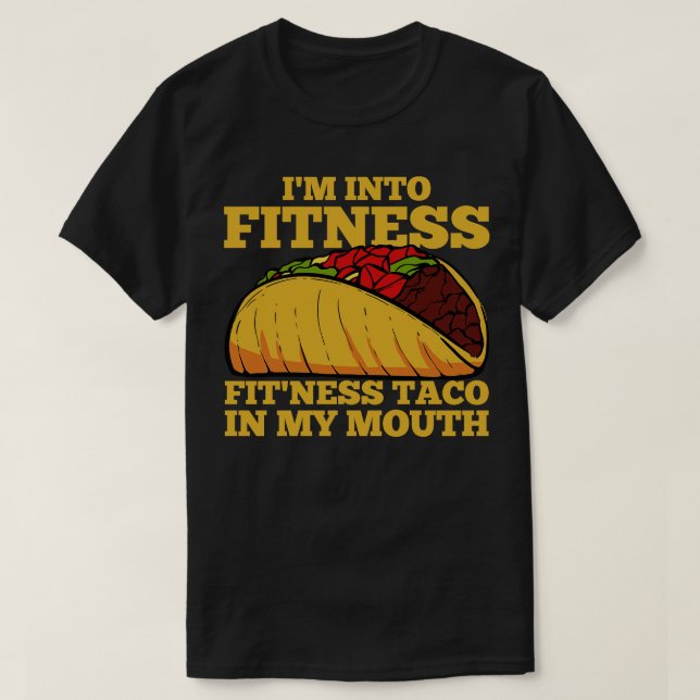 Camiseta Taco Fitness Entrenamiento mexicano (Diseño del anverso)