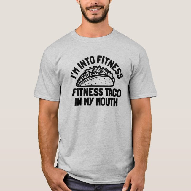 Camiseta Taco Fitness Funny Gym (Anverso)