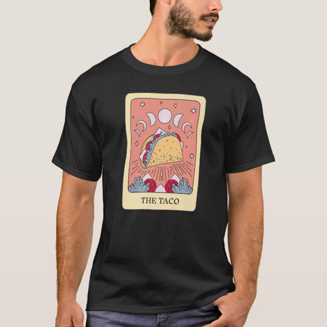 Camiseta Taco Foodie Tarot Card Taco Lover Fortune Tell (Anverso)