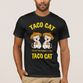 Camiseta Taco Gato Escrito al Revés Divertido Cinco de Mayo