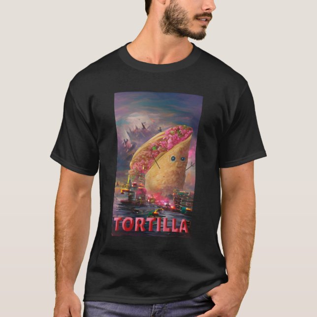 Camiseta Taco Godzilla Tortilla 436png436 (Anverso)