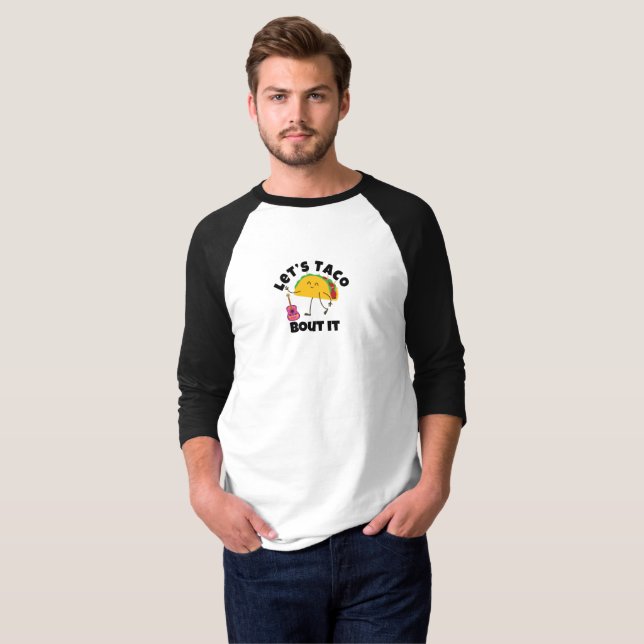 Camiseta "Taco Guitar T-Shirt - Gracioso Tee Mexicano De Co (Anverso completo)