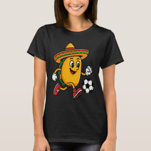 Camiseta Taco jugando al fútbol mexicano Cinco de Mayo Somb