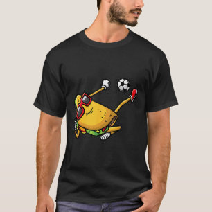 Camiseta Taco Jugando Fútbol Mexicano Cinco De Mayo Niños H