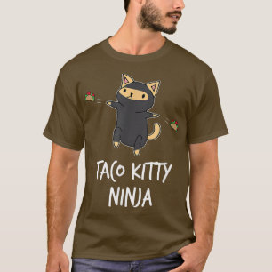 Camiseta Taco Kitty Ninja Funny Cat 