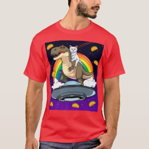Camiseta Taco Kitty Rainbow Laser Eye Tre espacio para corr
