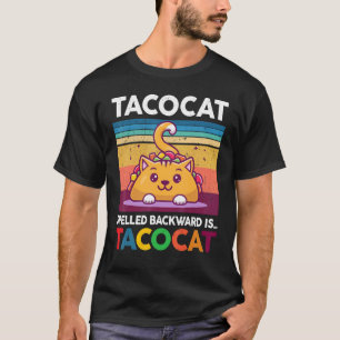 Camiseta Taco Lindo  Los niños Taco Gato escrito al revés T