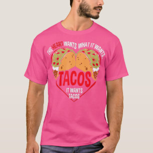 Camiseta Taco Lover T The Heart quiere un gimnasio divertid