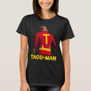 Camiseta Taco-man Divertido Anti-trump Halloween Costo Polí
