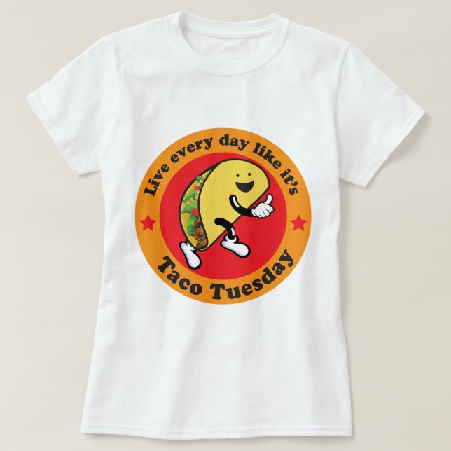 Camiseta Taco martes cada día (Diseño del anverso)