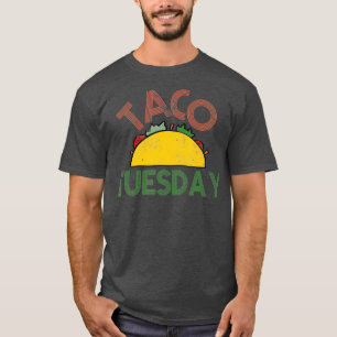 Camiseta Taco Martes Diversión Alimentos con problemas