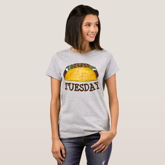 Camiseta TACO MARTES México Tex Mex Food Tacos Foodie (Anverso completo)