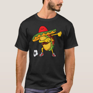 Camiseta Taco mexicano de fútbol Dab Cinco De Mayo