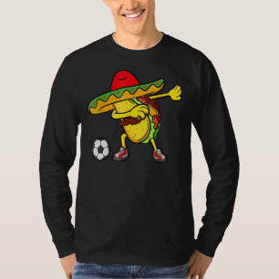 Camiseta Taco mexicano de fútbol Dab Cinco De Mayo