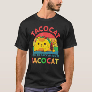 Camiseta Taco  Mujeres Hombres Jóvenes Deletreado al Revés 