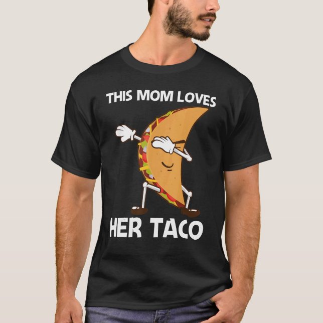 Camiseta Taco Para Mamá Mujeres Cocina Callejera Mexicana (Anverso)