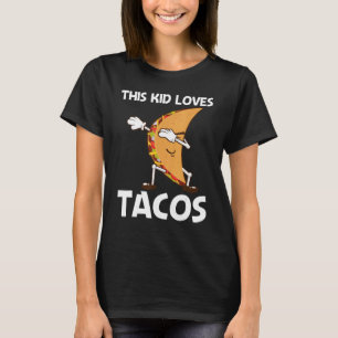 Camiseta Taco Para Niños Niños Disfraz De Comida Callejera 