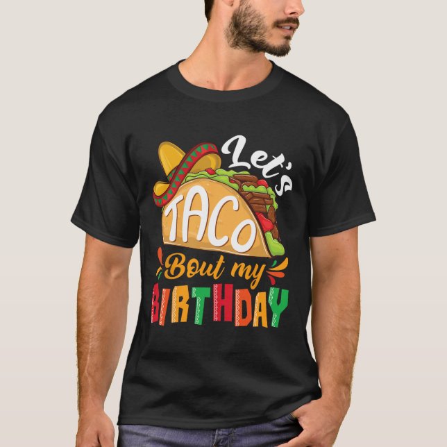 Camiseta Taco por mi cumpleaños Cinco mexicano (Anverso)