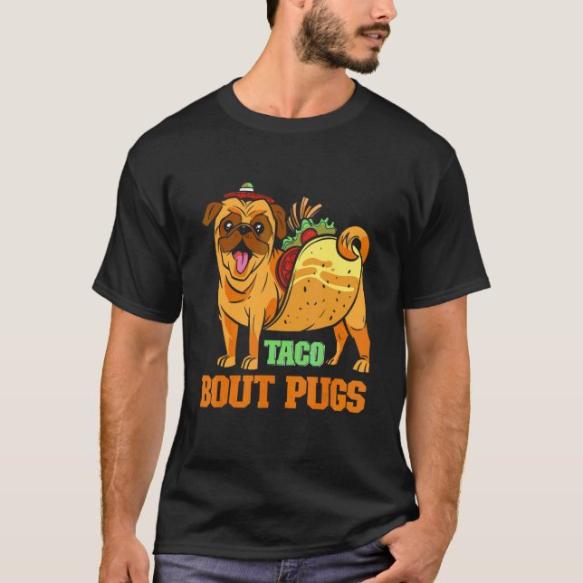 Camiseta Taco Pug Pun (Anverso)