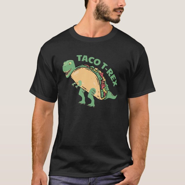 Camiseta Taco Rex Toddler Dinosaur Taco Kids Foodie Costum (Anverso)