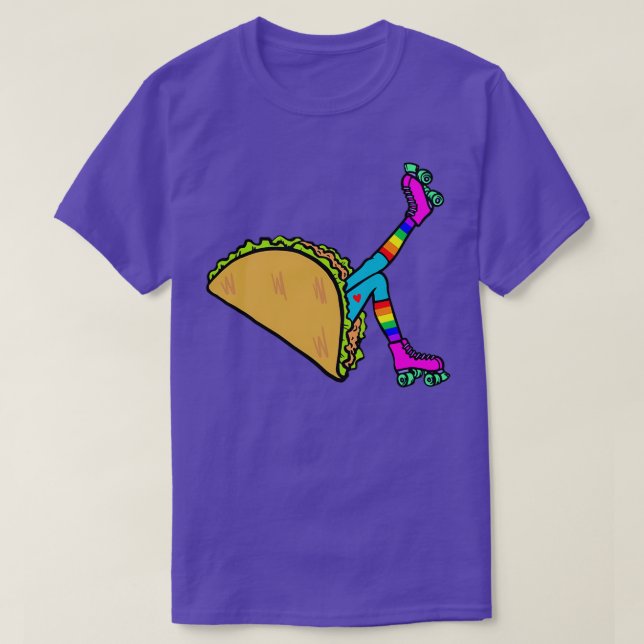 CAMISETA TACO ROLLER CHICA RAINBOW LOVE EDITION SOLO (Diseño del anverso)