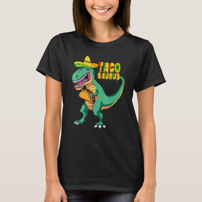 Camiseta Taco Saurus Cinco De Mayo 11 (Anverso)