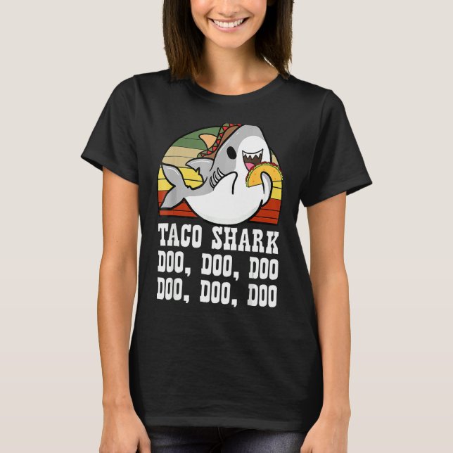 Camiseta Taco Shark comida mexicana Cinco De Mayo Fiesta (Anverso)