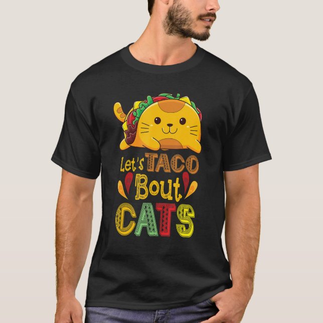 Camiseta Taco sobre el gato 3 (Anverso)