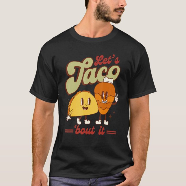 Camiseta Taco sobre la comida picante de tacos mexicanos di (Anverso)