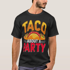 Camiseta Taco sobre una Fiesta - Divertida Fiesta Mexicana 