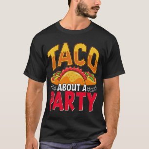 Camiseta Taco sobre una Fiesta - Divertida Fiesta Mexicana 