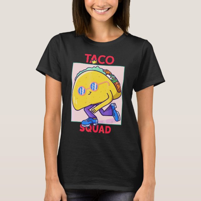 Camiseta Taco Squad Danzando Taco Cinco De Mayo Comida Mexi (Anverso)