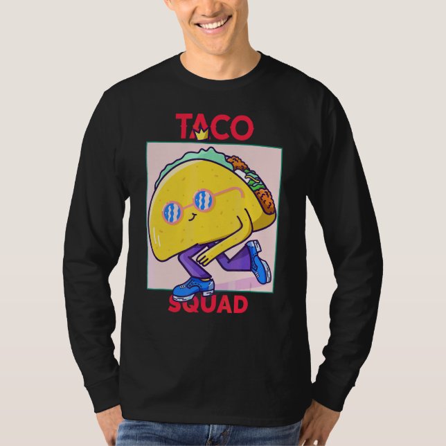 Camiseta Taco Squad Danzando Taco Cinco De Mayo Comida Mexi (Anverso)