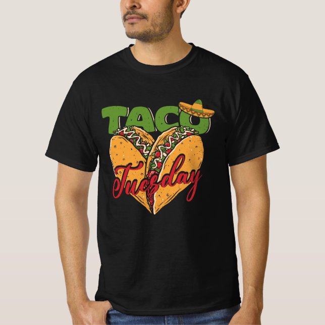 Camiseta Taco Taco Lover Taco Martes Foodie Mexicano (Anverso)