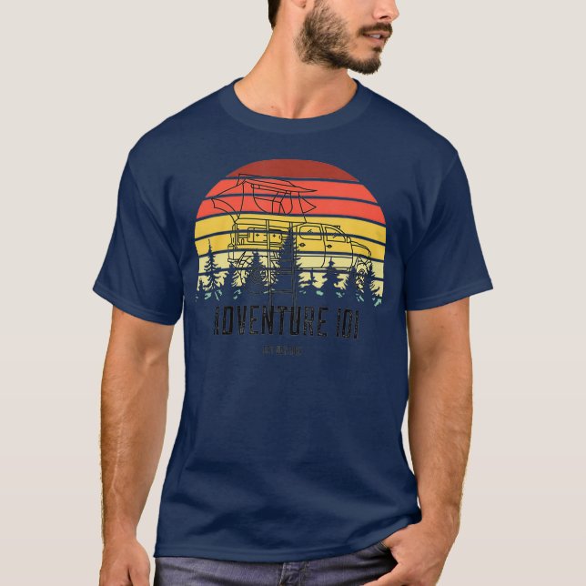 Camiseta Taco Tacoma vintage retro atardecer (Anverso)