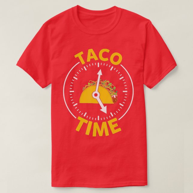 Camiseta Taco Time Cinco De Mayo Hombres Mujeres Niños Taco (Diseño del anverso)