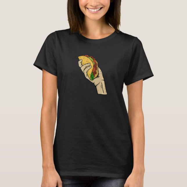 Camiseta Taco Tortilla Mexicano De Aperitivos De Comida Ráp (Anverso)