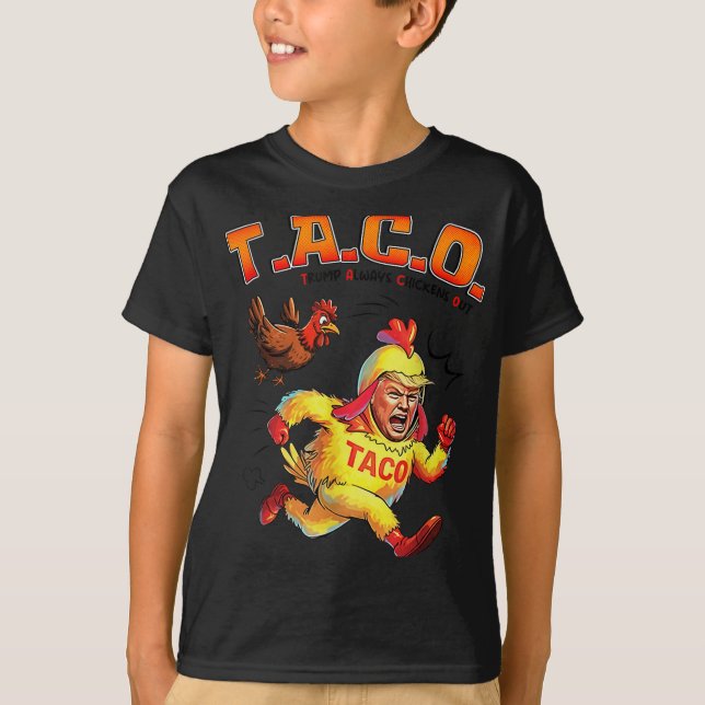 Camiseta Taco Trump divertido siempre expulsa a los hombres (Anverso)