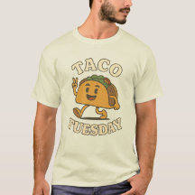 Taco Tuesday” Cartoon T-Shirt