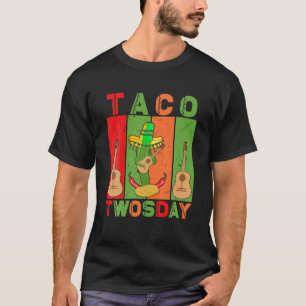 Camiseta Taco Twosday y Vihuela Chili Cactus mexicano y
