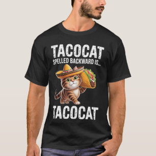 Camiseta Tacocat al revés es Tacocat Gato Divertido Amor