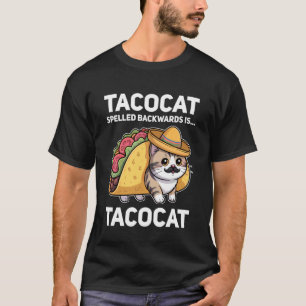 Camiseta Tacocat al revés es Tacocat Gato y Taco