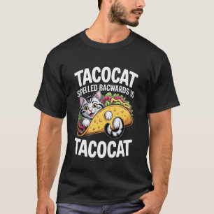 Camiseta Tacocat al revés es Tacocat Gif de gato divertido