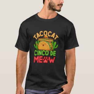 Camiseta Tacocat Cinco De Meow Ambiente Festivo