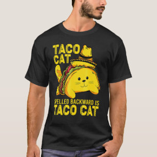 Camiseta Tacocat Deletreado Al Revés Es Taco Cat Cinco De M