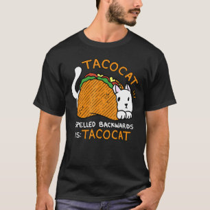 Camiseta Tacocat deletreado al revés es Tacocat Cat