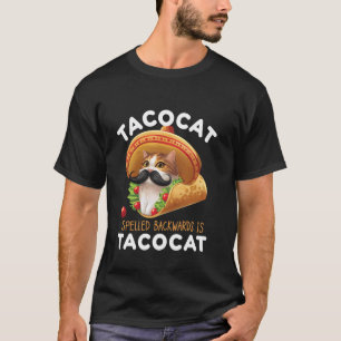 Camiseta Tacocat deletreado al revés es Tacocat Comida Mexi