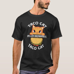 Camiseta Tacocat deletreado al revés es Tacocat Gato Papá