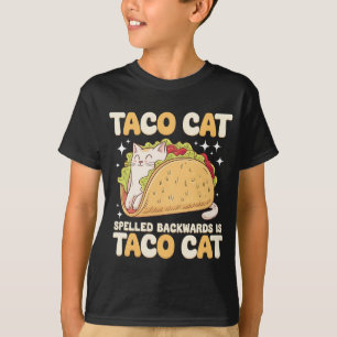 Camiseta Tacocat deletreado al revés Taco Cat Mexicano