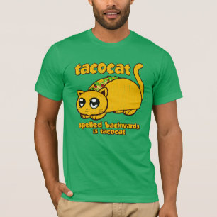 Camiseta Tacocat divertido deletreado al revés